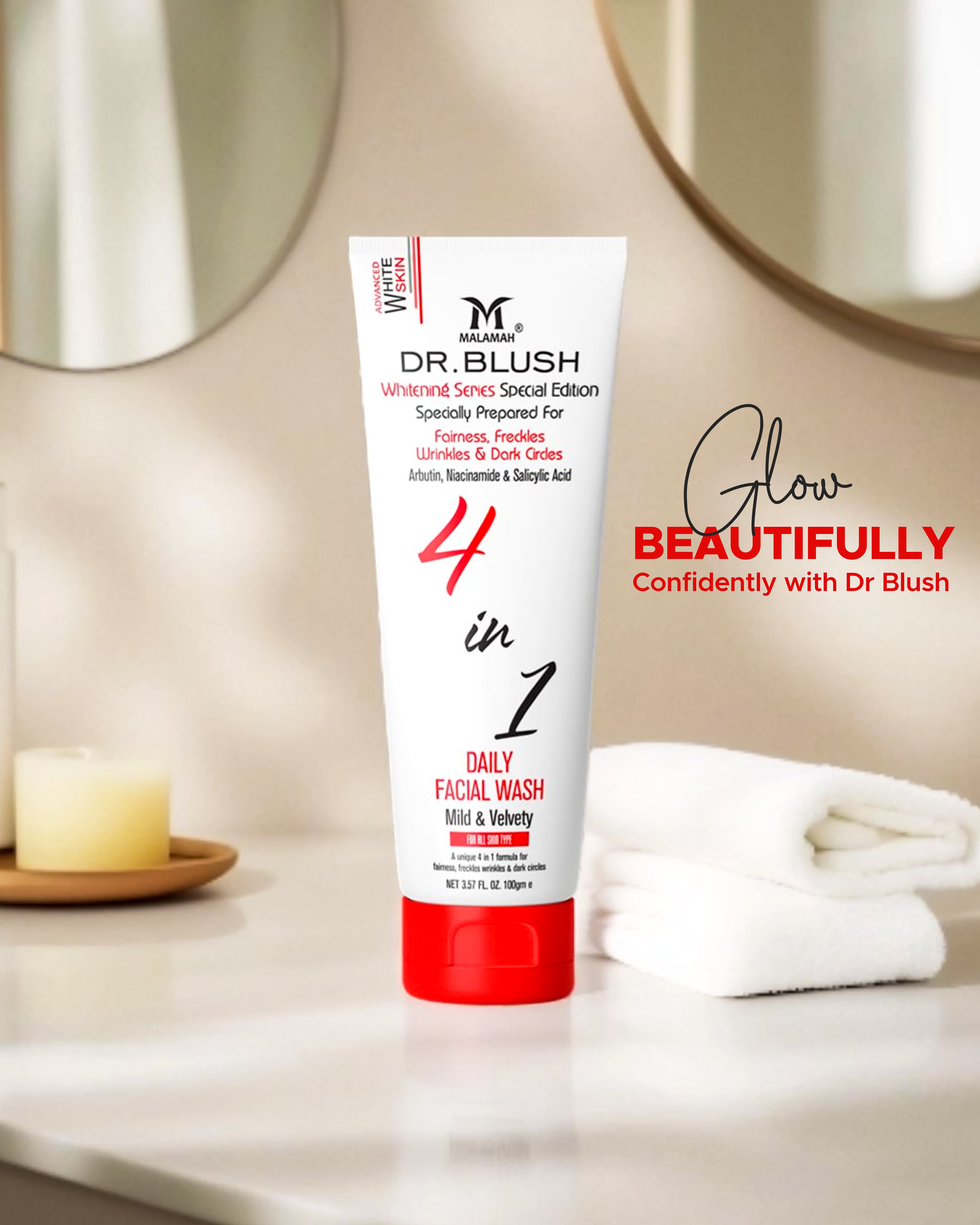 4in1 Facial Wash 100ml - Best Whitening Face Wash in Pakistan