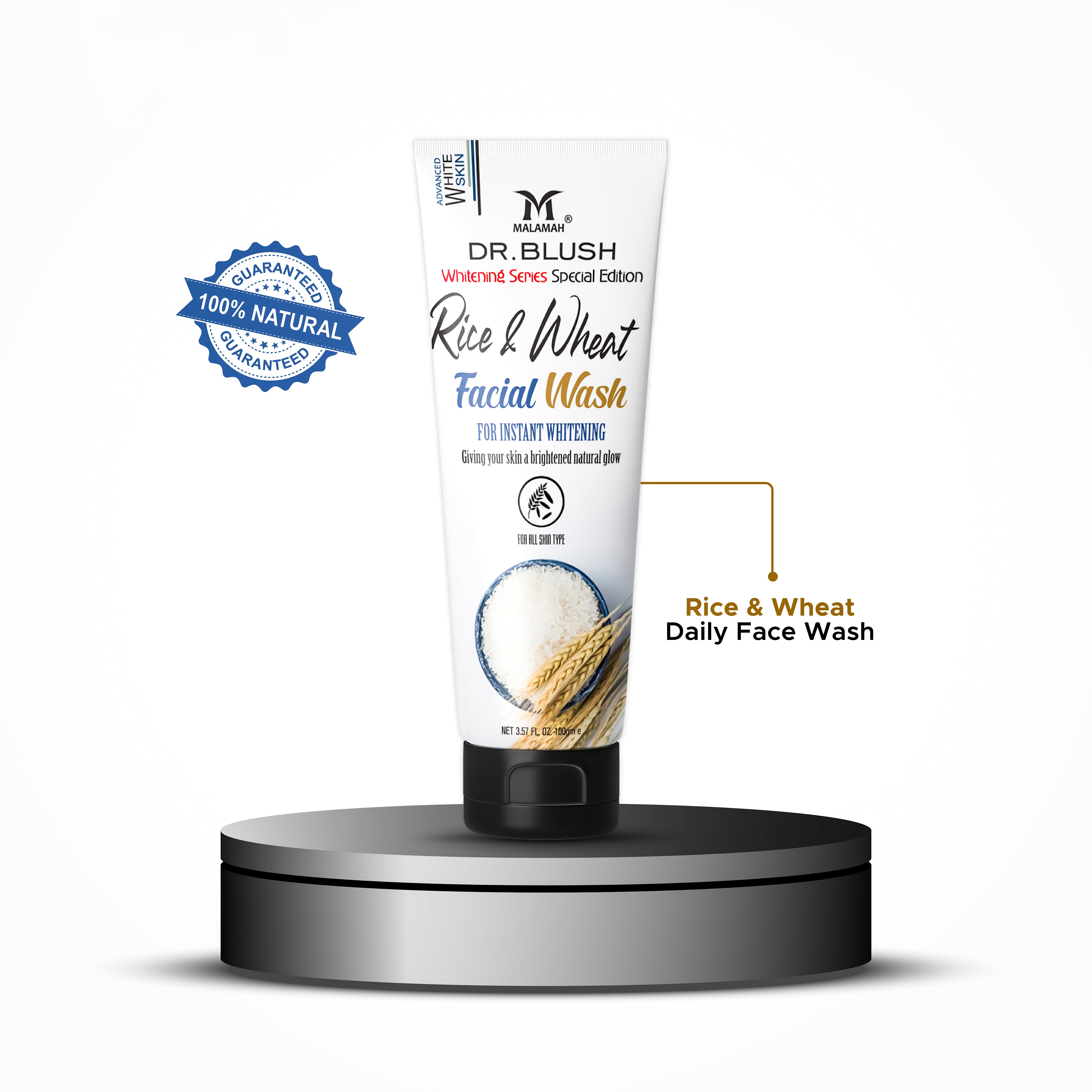 Rice & Wheat Facial Wash 100ml - Best Brightening Face Wash in Pakistan